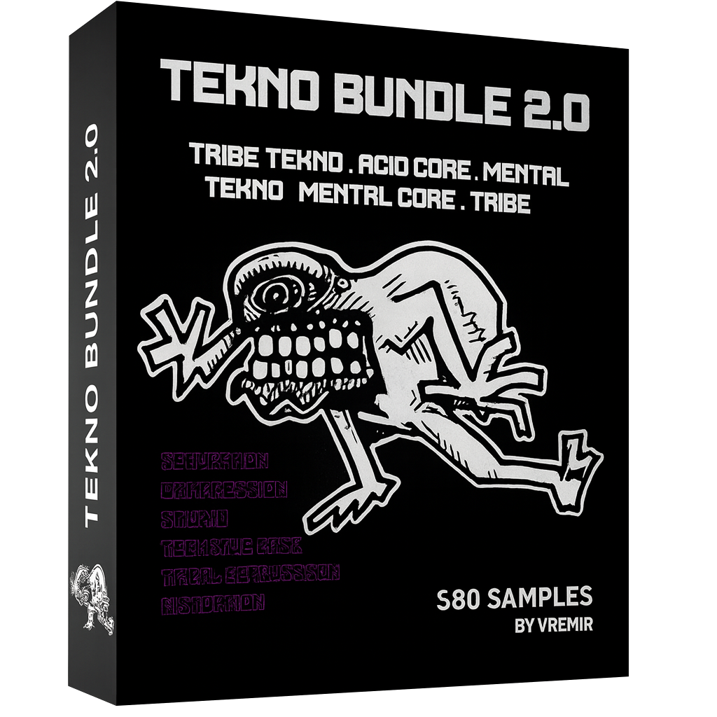 Old-skool tekno samples Tribetekno, Mentaltekno, Acidcore, Pumping tekno